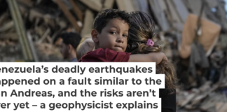 A June 24, 2026, earthquake shook buildings to the ground, trapping and killing people in Caracas, Venezuela, and nearby communities. Manaure Quintero/AFP via Getty Images